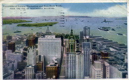 NEW YORK. Lower End Of Manhattan. Posted For TRIESTE (Italy) 1924. - Viste Panoramiche, Panorama