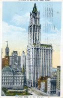 NEW YORK. Woolworth Building. Posted For PADOVA (Italy) 1924. - Other Monuments & Buildings