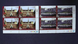 UNO-Genf 769/70 Oo/ESST, Eckrandviererblock ´D´, UNESCO-Welterbe: Nordische Länder, Dänemark, Finnland - Used Stamps