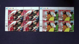 UNO-Genf 772/3 Oo/ESST, Eckrandviererblock ´A´, Wirtschafts- Und Sozialrat Der Vereinten Nationen (ECOSOC) - Used Stamps