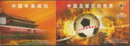 Chine 2002. Bande De 3 Cartes Postales, Entiers Postaux. Coupe Du Monde De Foot, Fifa World Cup Korea Japan. Dragons - 2002 – Corea Del Sur / Japón