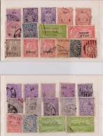 India, Princely State Travancore, Used Stamps Lot In 2 Stock Cards, Inde Indien - Travancore