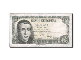 Billet, Espagne, 5 Pesetas, 1951, 1951-08-16, KM:140a, TB - 5 Peseten