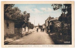 SAINT REMY En BOUZEMONT . 51 . Entrée Du Village Rue D'Arzillieres . Animée . 1917 - Saint Remy En Bouzemont