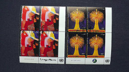 UNO-Genf 832/3 Oo/ESST, Eckrandviererblock ´D´, Gemälde Von Sargy Mann, Barrieren Durchbrechen - Used Stamps