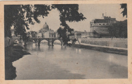 CARTOLINA: ROMA - IL TEVERE - F/P - B/N - VIAGGIATA - LEGGI - Fiume Tevere