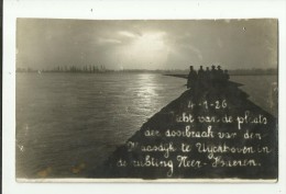 Uikhoven   *  Fotokaart - Zicht Van De Plaats Der Doorbraak Van De Maasdijk Te Uyckhoven , Richting Neer-Haeren - Maasmechelen