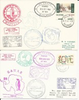 1982+84 - 2 ENVELOPPES EXPEDITION ANTARCTIQUE USA - POLAIRE - VOL HELICOPTERE - Expediciones Antárticas