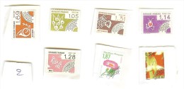 Lot 2  De 7 Timbres Différents D´ Affranchissements Poste - Other & Unclassified