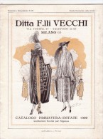 Ditta F.LLi Vecchi, Milano. Catalogo Primavera Estate 1922. Confezioni Novità Per Signora. - Mode