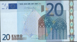 S  ITALIA 20 EURO  J029  I2  DRAGHI  UNC - 20 Euro