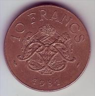 - MONACO - Rainier III Prince De Monaco - 10 Francs. 1981 - - 1960-2001 Nieuwe Frank