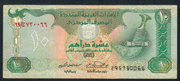 U.A.E.   P13b  10  DIRHAMS   1995  AVF - Ver. Arab. Emirate