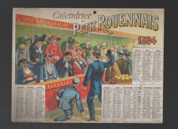 Calendrier Du PETIT ROUENNAIS (Rouen, Seine Inférieure) 1894 (CAT 2030) - Formato Grande : ...-1900