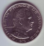 - MONACO - Rainier III Prince De Monaco - 1 Franc. 1979 - - 1960-2001 Nouveaux Francs