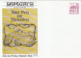 NAPOSTA PHILATELIC EXHIBITION, STUTTGART, CASTLE, COVER STATIONERY, ENTIER POSTAL, PU115, 1981, GERMANY - Briefomslagen - Ongebruikt