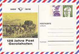 POST CHASE, G. HEINEMANN, ALL TIME SAFETY, ACCIDENTS PREVENTION, PC STATIONERY, ENTIER POSTAL, PF55, 1975, GERMANY - Private Postcards - Mint