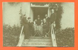 A Identifier  " Carte Photo Groupe D'hommes Jouant Aux Cartes " - Playing Cards