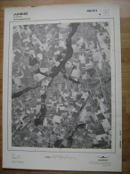 GRAND PHOTO VUE AERIENNE 66 Cm X 48 Cm De 1979  JURBISE JURBISE - Cartes Topographiques