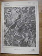 GRAND PHOTO VUE AERIENNE 66 Cm X 48 Cm De 1979  SENEFFE FELUY - Cartes Topographiques