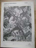 GRAND PHOTO VUE AERIENNE 66 Cm X 48 Cm De 1979  GEMBLOUX SUR ORNEAU BEUZET - Cartes Topographiques