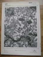 GRAND PHOTO VUE AERIENNE 66 Cm X 48 Cm De 1979  ATH ARBRE - Cartes Topographiques