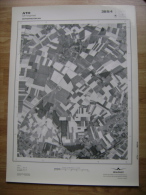 GRAND PHOTO VUE AERIENNE 66 Cm X 48 Cm De 1979  ATH ORMEIGNIES - Cartes Topographiques