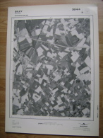 GRAND PHOTO VUE AERIENNE 66 Cm X 48 Cm De 1979 SILLY HOVES - Cartes Topographiques