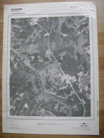 GRAND PHOTO VUE AERIENNE 66 Cm X 48 Cm De 1981 BAELEN MEMBACH - Cartes Topographiques