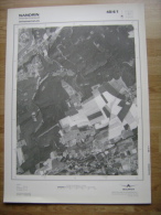 GRAND PHOTO VUE AERIENNE 66 Cm X 48 Cm De 1979  NANDRIN YERNEE FRAINEUX - Cartes Topographiques