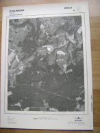 GRAND PHOTO VUE AERIENNE 66 Cm X 48 Cm De 1985 STOUMONT RAHIER - Cartes Topographiques