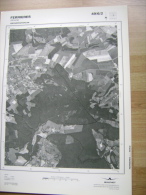 GRAND PHOTO VUE AERIENNE 66 Cm X 48 Cm De 1984 FERRIERES XHORIS - Cartes Topographiques
