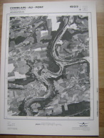 GRAND PHOTO VUE AERIENNE 66 Cm X 48 Cm De 1985 COMBLAIN AU PONT - Cartes Topographiques