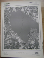 GRAND PHOTO VUE AERIENNE 66 Cm X 48 Cm De 1979  CHIEVRES CHIEVRES - Carte Topografiche