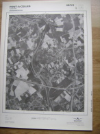 GRAND PHOTO VUE AERIENNE 66 Cm X 48 Cm De 1979  PONT A CELLES VIESVILLE - Cartes Topographiques