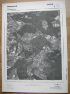 GRAND PHOTO VUE AERIENNE 66 Cm X 48 Cm De 1985 FERRIERES - Cartes Topographiques
