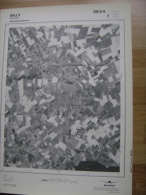 GRAND PHOTO VUE AERIENNE 66 Cm X 48 Cm De 1979  SILLY BASSILLY - Cartes Topographiques