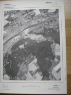 GRAND PHOTO VUE AERIENNE 66 Cm X 48 Cm De 1979  ENGIS CLERMONT SOUS HUY - Cartes Topographiques
