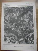 GRAND PHOTO VUE AERIENNE 66 Cm X 48 Cm De 1981 EUPEN EUPEN 43/6/2 - Cartes Topographiques