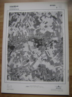 GRAND PHOTO VUE AERIENNE 66 Cm X 48 Cm De 1979  TOURNAI FROIDMONT - Cartes Topographiques