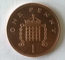 Monnaie - Grande-Bretagne - 1 Penny 1996 - - 1 Penny & 1 New Penny