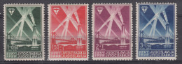 Yugoslavia Kingdom, 1938 Mi#354-357 Mint Never Hinged - Nuevos