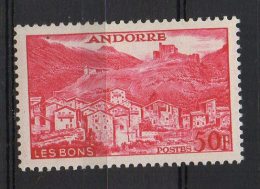 P461.-. FRENCH ANDORRE .-. 1955-1958 - SC #: 139 . MVLH .-.  VILLAGE OF LES BONS .-.SCV: US$ 4.00 - Usados