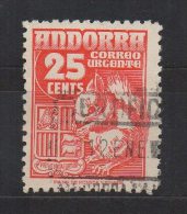 P478.-. SPANISH ANDORRE .-. 1949 - SC #: E 5  . USED  - SPECIAL DELIVERY STAMP.-. SCV: US$ 6.00 - Usados