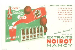 Buvard NOIROT Extraits Végétaux T. NOIROT Ceci Vous Pouvez Faire Cela Préparez Vous-même - Limonadas - Refrescos