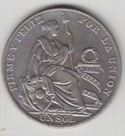 @Y@     Peru - Un Sol 1935  Silver. (item 2892 ) - Perú