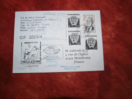 Kerguelen   21  12  2005 Vol Hélicoptèresignature Commandant - Storia Postale