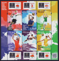 2014 POLONIA " FIVB VOLLEYBALL MEN´S WORLD CHAMPIONSHIPS" MINIFOGLIO MNH - Unused Stamps