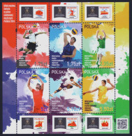 2014 POLONIA " FIVB VOLLEYBALL MEN´S WORLD CHAMPIONSHIPS" MINIFOGLIO MNH - Neufs