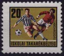 Soccer Football / Used / Children Savings Stamps - School Bank / Revenue Stamp - 1980´s Hungary - RRR! - Gebruikt